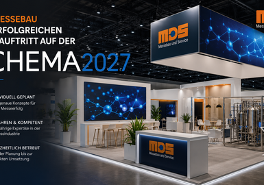 Titelbild BLOG Achema - KI Generiertes Titelbild f&uuml;r den BLOG zur Achema mit einem fiktiven Messestand