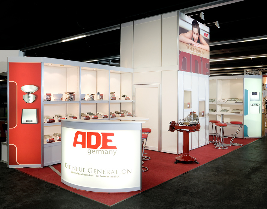 Messetand der Firma ADE Tendence in Frankfurt, Systemmessestand