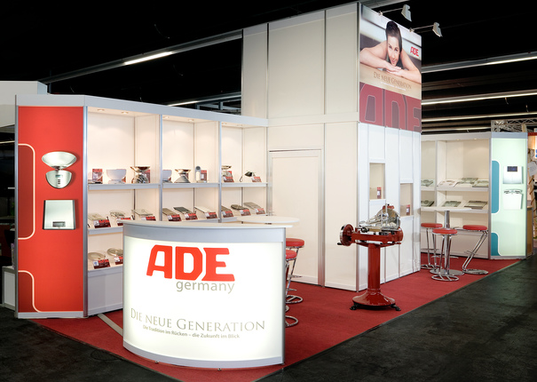 Messetand der Firma ADE Tendence in Frankfurt, Systemmessestand